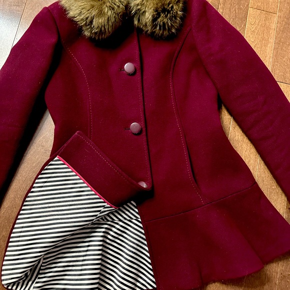 Kate Spade Burgundy Winter Jacket - Picture 3 of 7